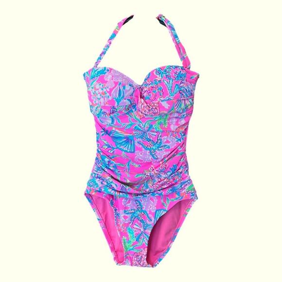 Lilly Pulitzer Flamenco One Piece Swimsuit Size 0 - Picture 2 of 14